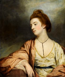 Sir Joshua Reynolds - Portrait of Caroline Cox. Free illustration for personal and commercial use.