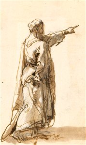 Ricci - A study for Nathan c. 1728, RCIN 907055