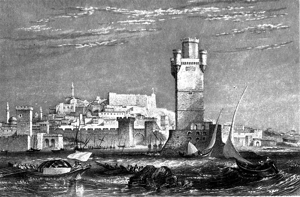 Rhodes tower c1830