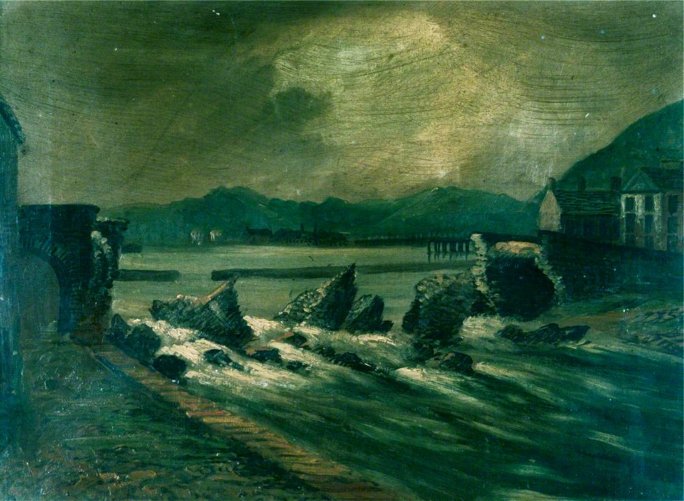 Rheidol Bridge, Aberystwyth, Destroyed (gcf01207)