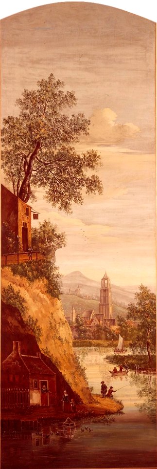 Rivierlandschap met de Domtoren te Utrecht Centraal Museum 11305 i