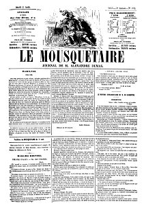Revue de presse (1855) Le Mousquetaire (A05)
