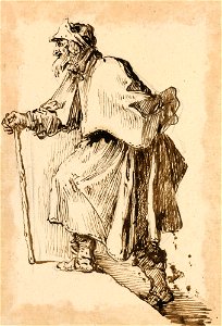 Ricci - A beggar c. 1700 - c. 1710, RCIN 907193