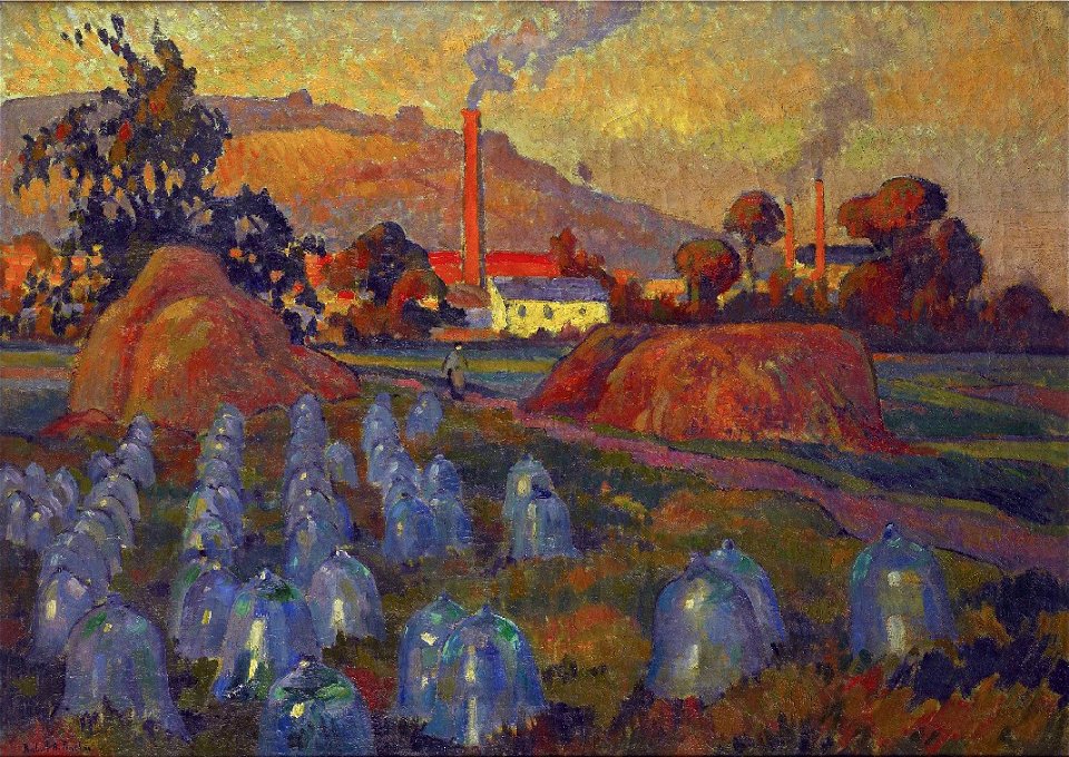 Robert Antoine Pinchon, 1921, Le Jardin maraicher, oil on canvas, 74 x 100 cm, Musée des Beaux-Arts de Rouen