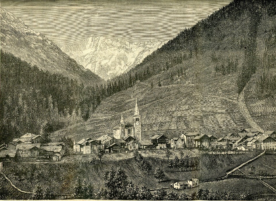 Riva Valdobbia, dalla sinistra del fiume Sesia