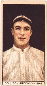 Robert Coulson, Brooklyn Dodgers, baseball card portrait LCCN2008677442