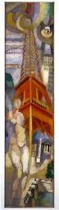 Robert Delaunay - Eiffel Tower - c. 1925 - Philadelphia Museum of Art. Free illustration for personal and commercial use.