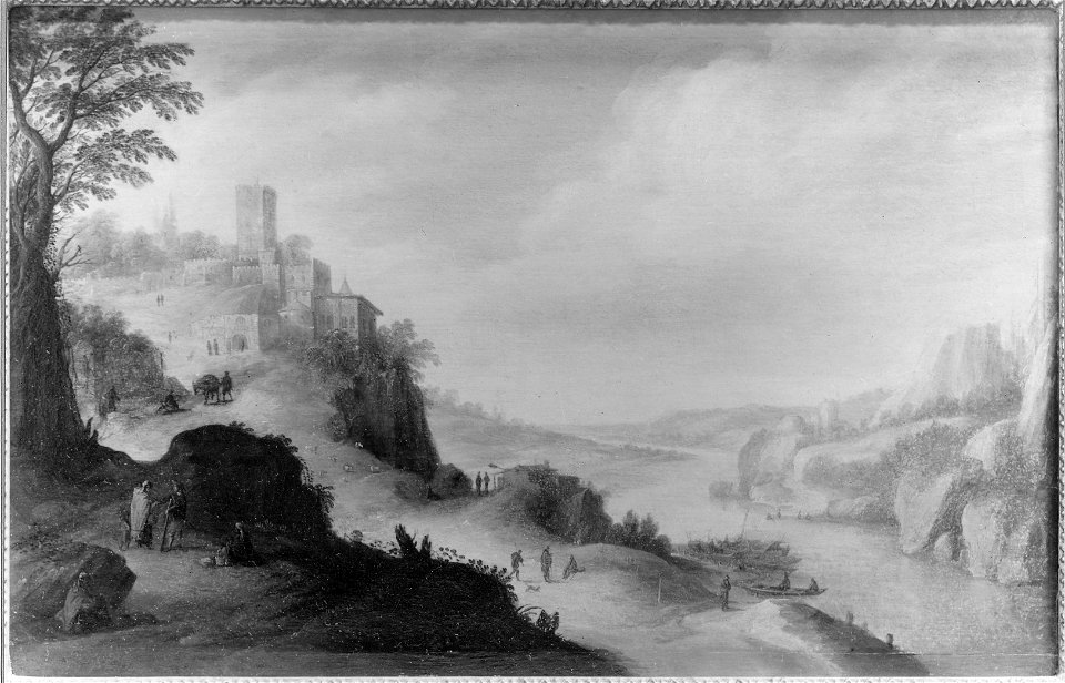 River Landscape with a Fortress (Marten de Cock) - Nationalmuseum - 17386