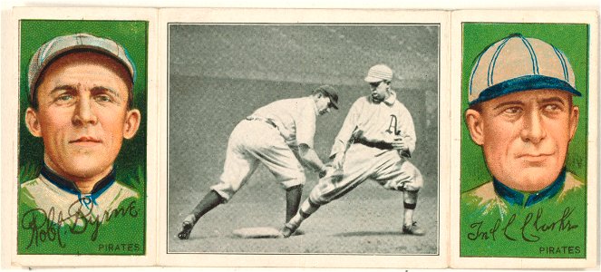 F. Clarke, Pittsburgh Pirates, baseball card portrait]