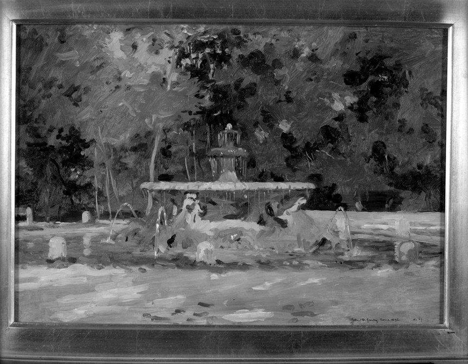 Robert David Gauley - Fountain, Villa Borghese - 1917.136 - Fogg Museum