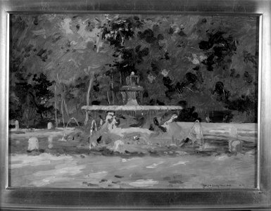 Robert David Gauley - Fountain, Villa Borghese - 1917.136 - Fogg Museum