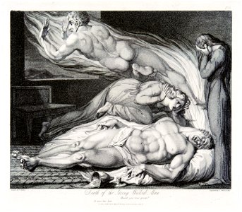 Robert Blair, The Grave, object 6 (Bentley 435.5) Death of the Strong Wicked Man