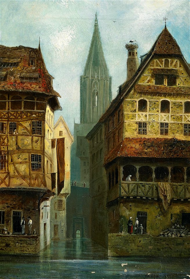 Robert Assmus Ansicht Straßburgs