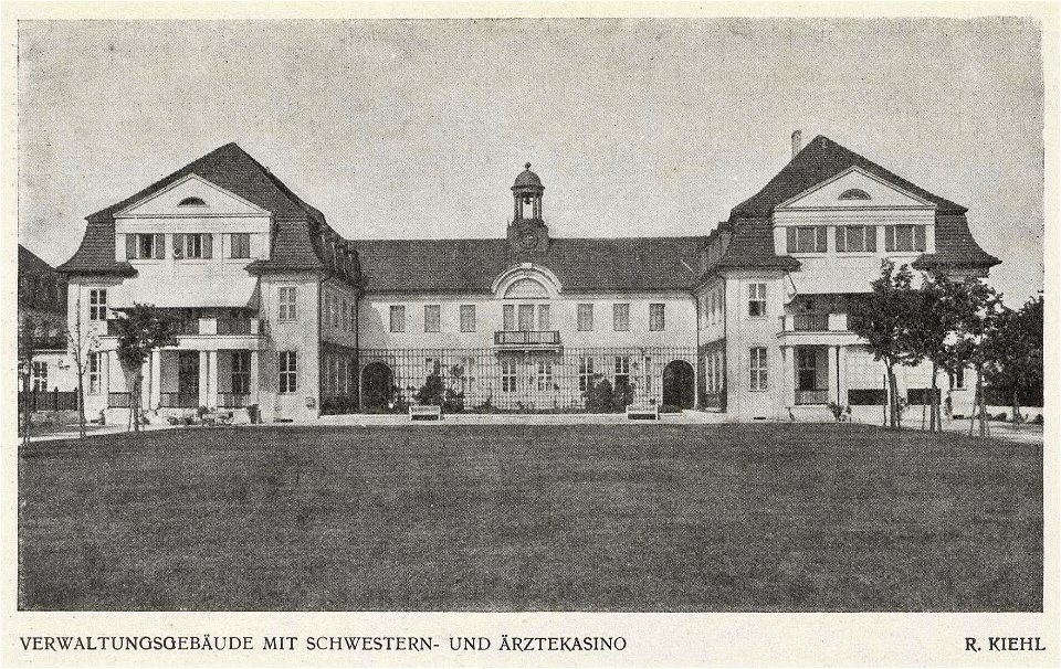 Rixdorfer Krankenhaus - Verwaltungsgebäude mit Schwestern- und Ärztecasino