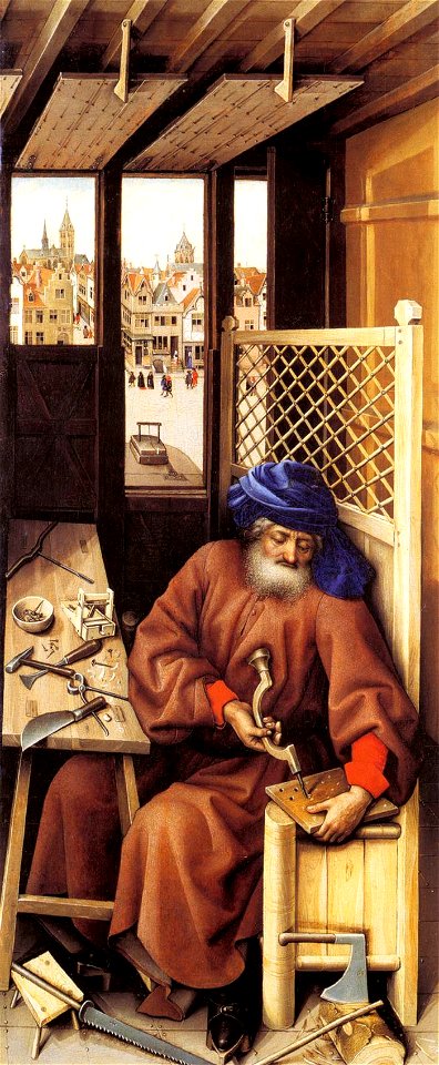 Robert Campin - Mérode Altarpiece (right wing) - WGA14422