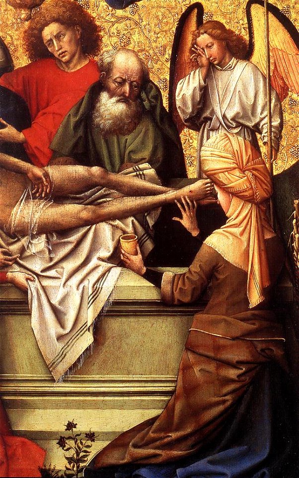 Robert Campin - Seilern Triptych (detail) - WGA14431