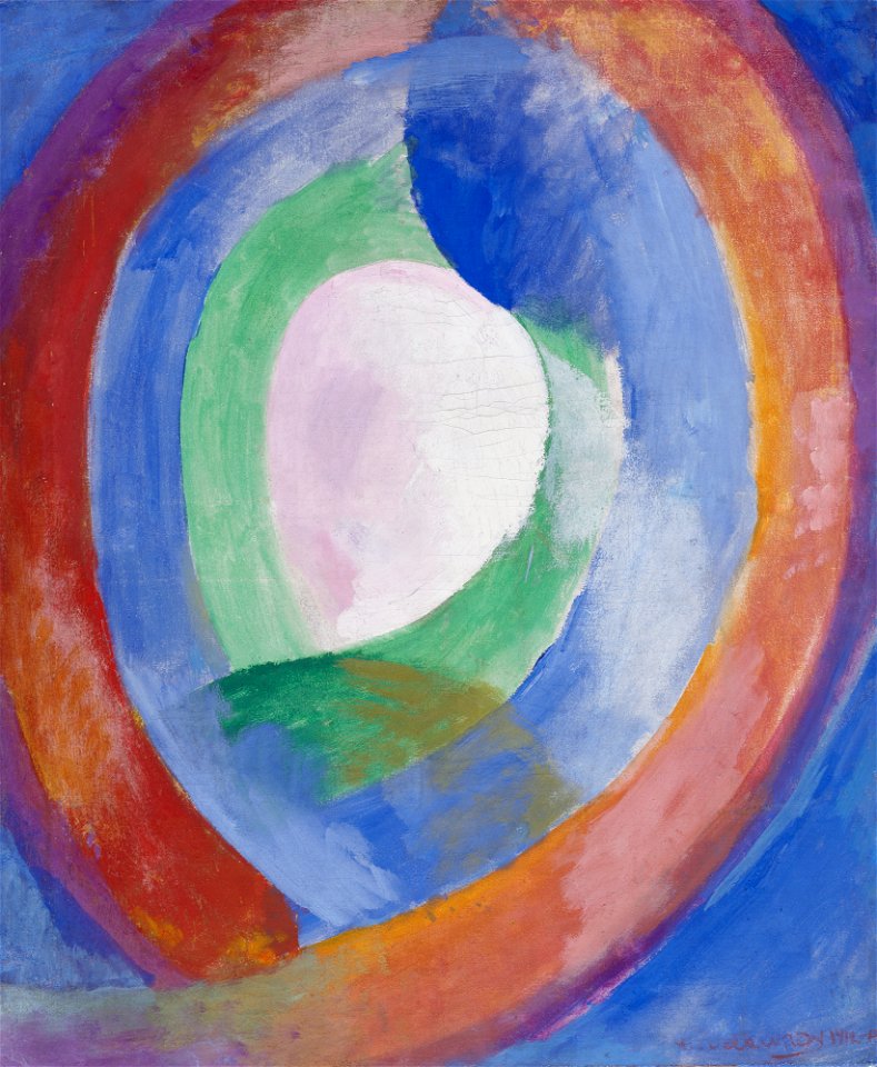 Robert Delaunay - Formes circulaires, lune no. 1 - G 16898 - AK 35 - Lenbachhaus