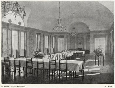 Rixdorfer Krankenhaus - Schwestern-Speisesaal, 1911