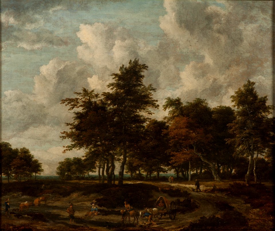 Road through a Grove (Jacob Isaackszoon van Ruisdael) - Nationalmuseum - 17619