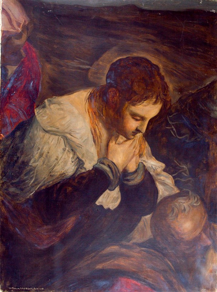 Robert David Gauley - Three Figures in Procession, after Tintoretto - 1936.150.102 - Fogg Museum