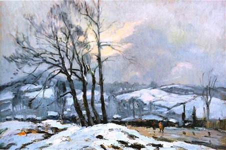 Robert Antoine Pinchon, Le Chemin des Bulins, oil on canvas, 50 x 65 cm