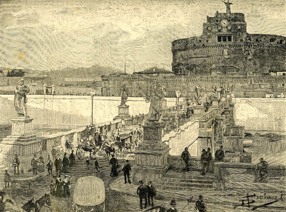 Roma apertura del ponte Sant’Angelo restaurato
