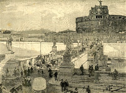 Roma apertura del ponte Sant’Angelo restaurato