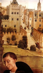 Rogier van der Weyden - Pierre Bladelin Triptych (detail) - WGA25623
