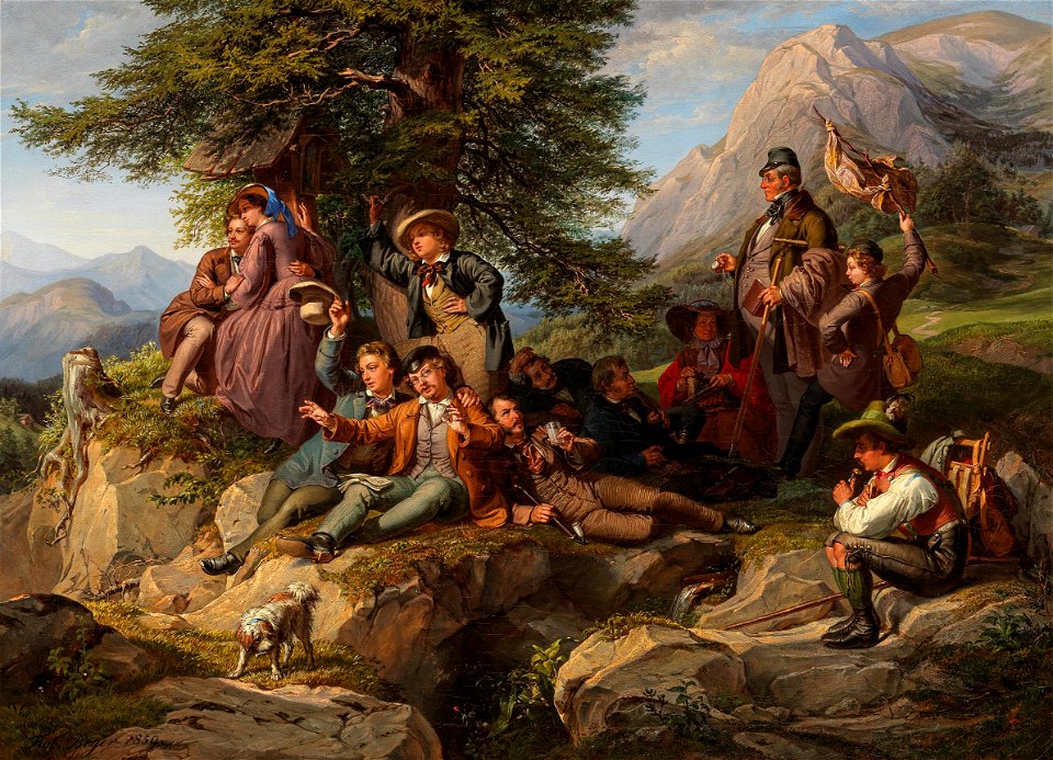 Robert Beyer Rast der Studenten 1859
