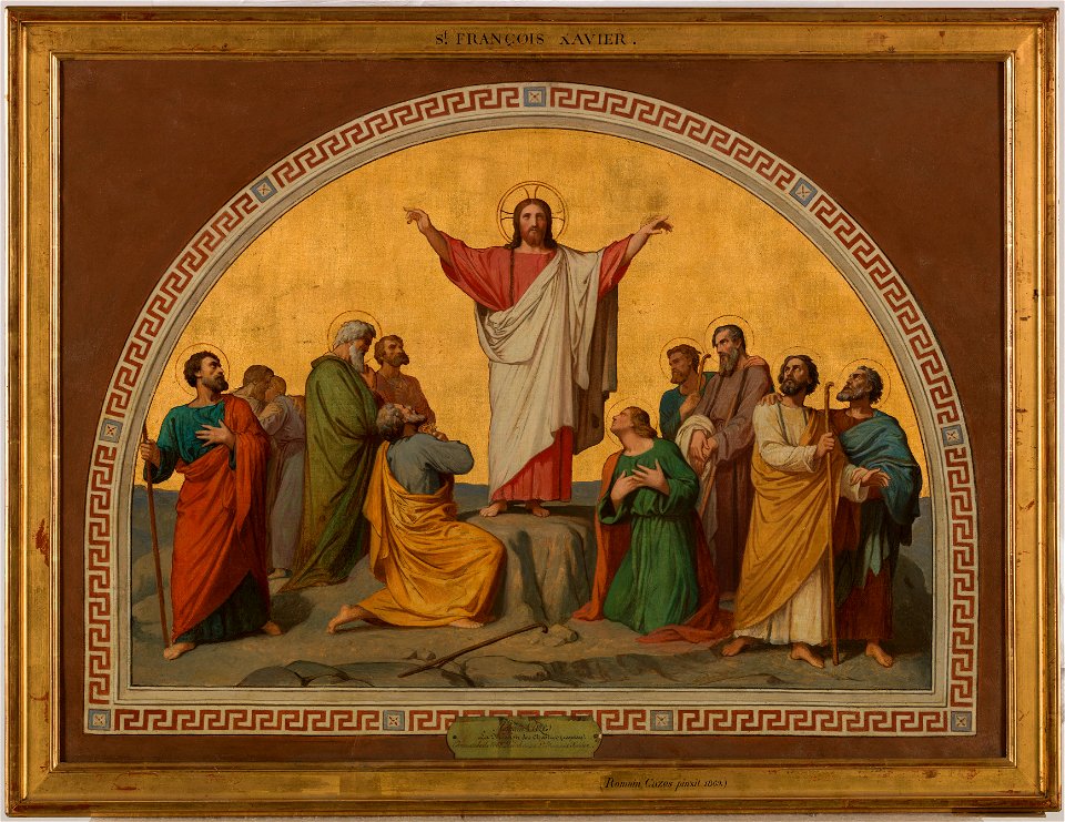 Romain Cazes - Esquisse pour l'église Saint-François-Xavier , La mission des Apôtres - PPP4535 - Musée des Beaux-Arts de la ville de Paris
