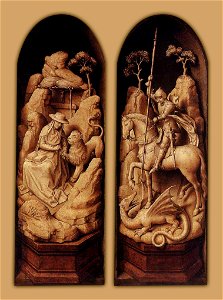 Rogier van der Weyden - Sforza Triptych (exterior) - WGA25683
