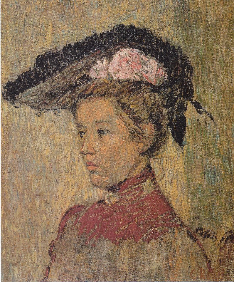 Rohlfs - Dame mit Hut, ca1901