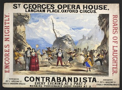 Robert Jacob Hamerton - Poster for F. C. Burnand and Arthur Sullivan's The Contrabandista - Original