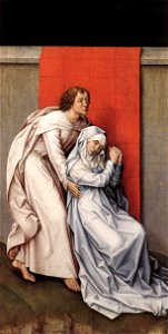 Rogier van der Weyden - Crucifixion Diptych (left panel) - WGA25677
