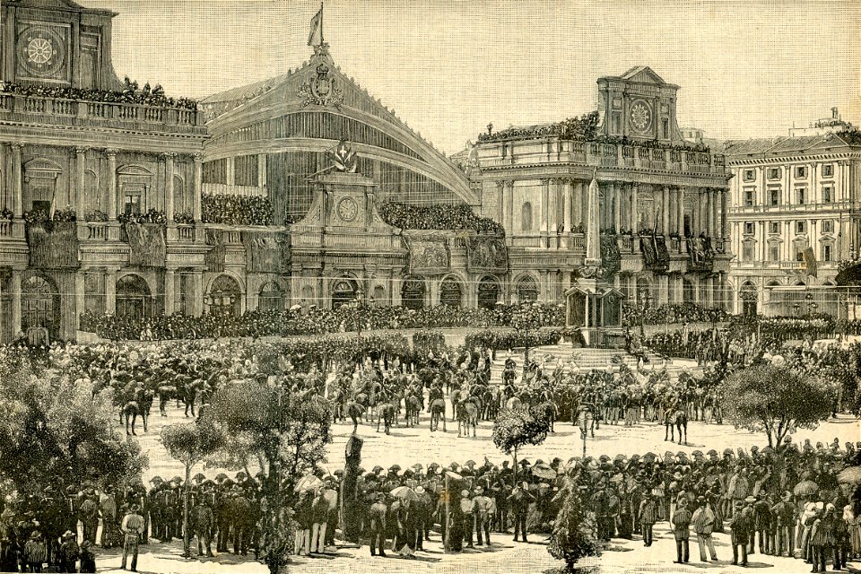 Roma Inaugurazione del monumento ai caduti di Dogali