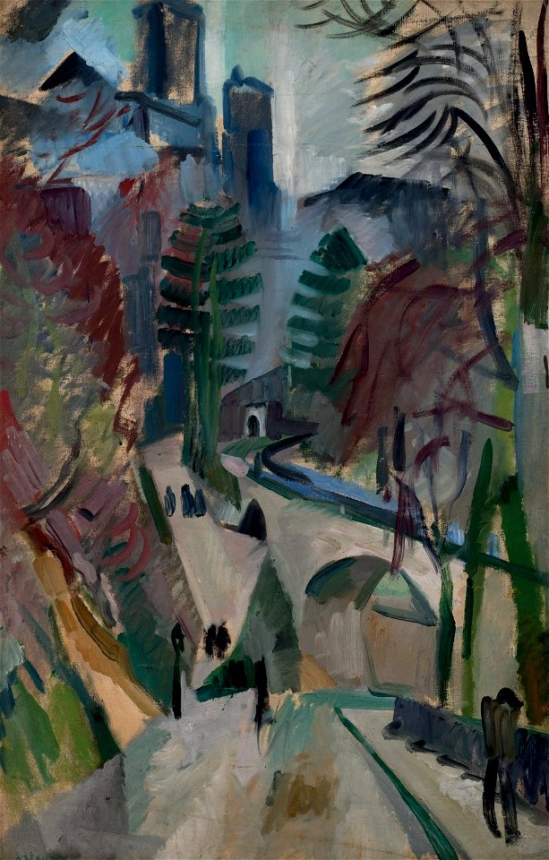 Robert Delaunay Paysage de Laon 1912