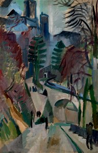 Robert Delaunay Paysage de Laon 1912