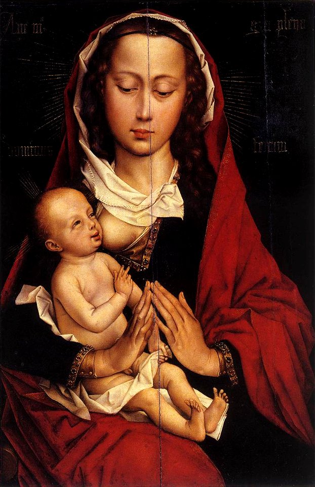 Rogier van der Weyden - Portrait Diptych of Laurent Froimont (left wing) - WGA25697