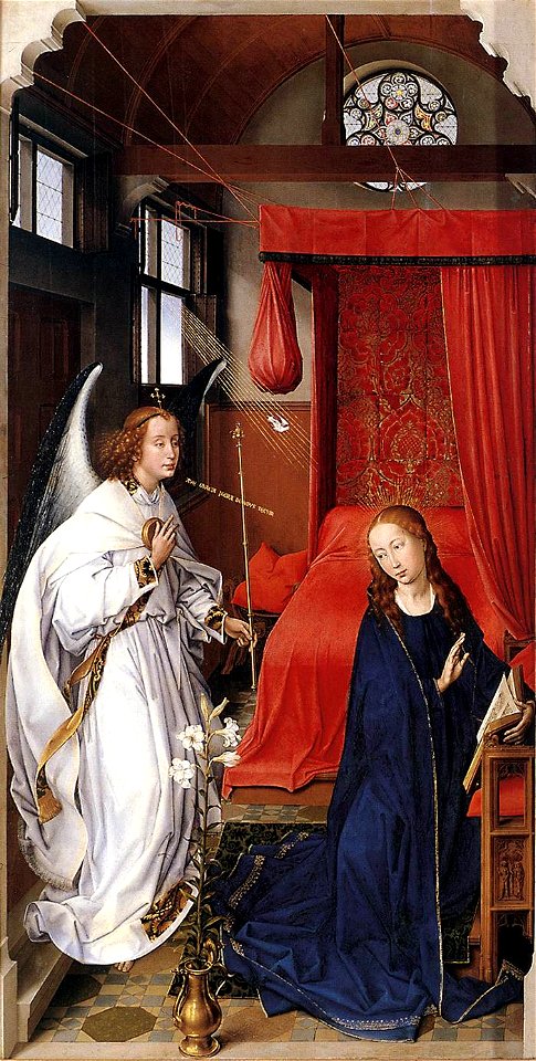 Rogier van der Weyden - St Columba Altarpiece (left panel) - WGA25657
