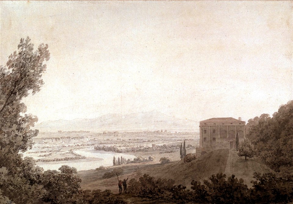 Rome from the Villa Madama) by John Robert Cozens