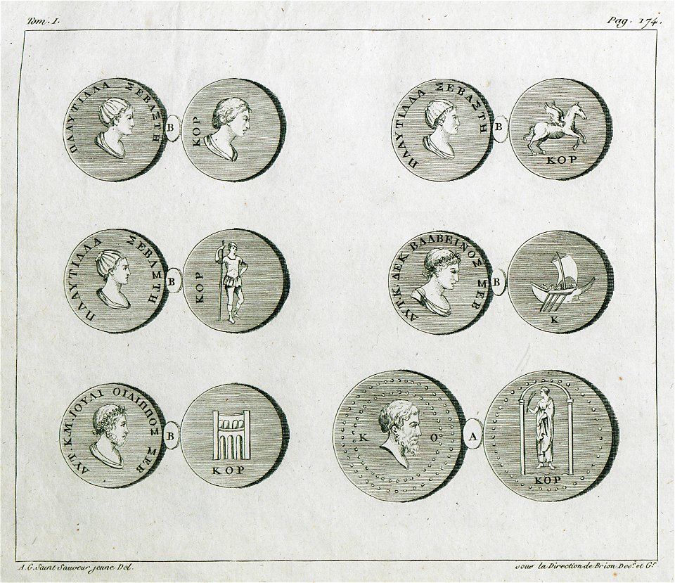 Roman coins of Corfu - Grasset De Saint-sauveur André - 1800