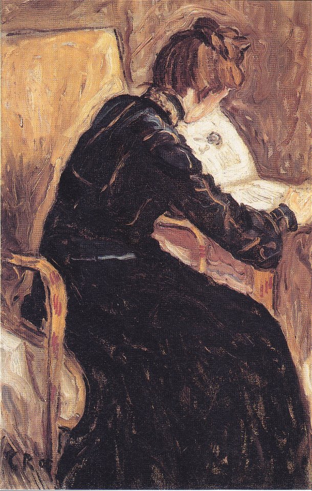 Rohlfs - Lesende Frau im Lehnstuhl,1905