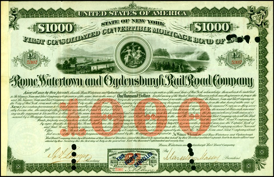 Rome, Watertown and Ogdensburgh RR 1874