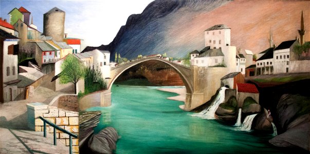 Roman Bridge at Mostar 1903