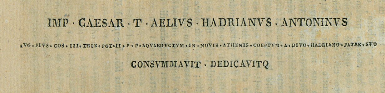 Roman inscription from Athens, as transcribed by Jacob Spon - Pomardi Simone - 1820