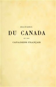 Réveillaud - Histoire du Canada et des canadiens français, de la découverte jusqu'à nos jours, 1884 (page 1 crop)