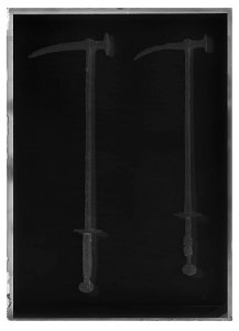 Ryttarhammare, Tyskland ca 1550-1625, jordfynd - Livrustkammaren - 460-negative