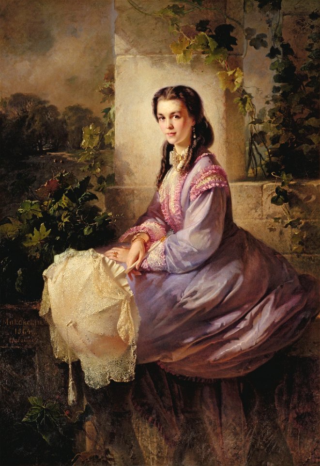 S.L.Stroganova by K.Makovsky (1864)