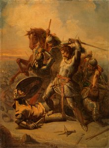 SA 2167-Anno 1345. Graaf Willem IV van Holland sneuvelt bij Warns