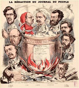 Rédaction du Journal du peuple (L'Alarme, 1870-07)